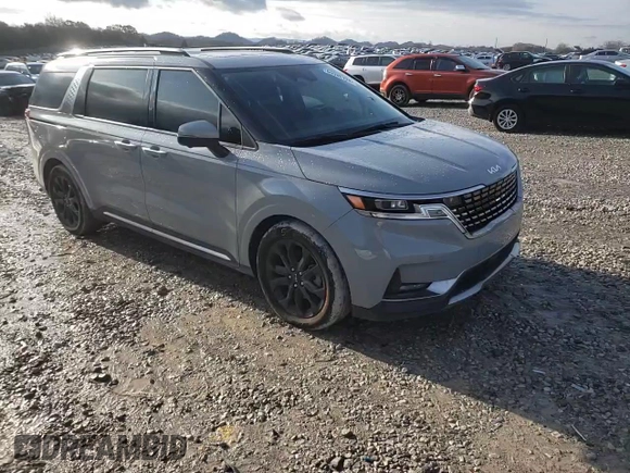 2023 Kia Carnival SX with VIN KNDNE5H31P6265228, listed as a Copart auction lot 84086194 with 34,135 mi miles and Salvage Title. Bid and sale history available at carsss.com. Image 12.