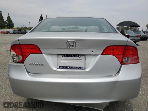 2006 Honda Civic LX z VIN 1HGFA16506L139120, wystawiony jako Copart lot #58874925 z przebiegiem 147 123 mil mil oraz Szkoda całkowita • Salvage title. Historia ofert i sprzedaży dostępna na DreamBid. Obrazek 6.