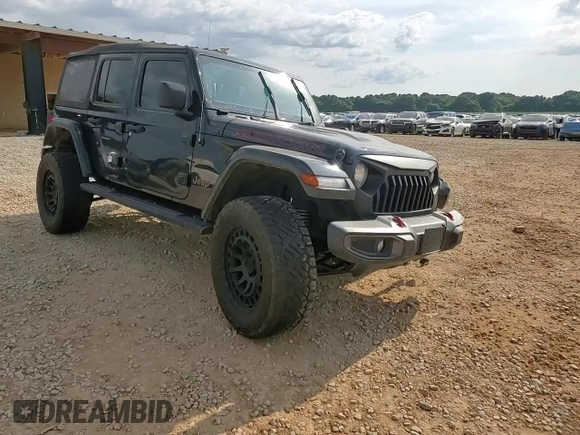 2019 Jeep Wrangler Unlimited Rubicon with VIN 1C4HJXFN2KW525606, listed as a Copart auction lot 62674225 with 55,128 mi miles and Salvage title. Bid and sale history available at DreamBid. Image 14.