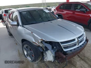 2012 Dodge Avenger SXT with VIN 1C3CDZCB2CN195212, listed as a IAAI auction lot 41374232 with 107,973 mi miles and . Bid and sale history available at carsss.com. Image 1.