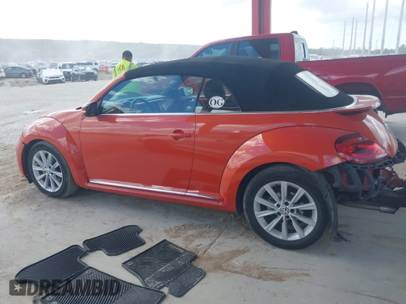 2018 Volkswagen Beetle S with VIN 3VW5DAAT3JM506460, listed as a IAAI auction lot 41556365 with 49,674 mi miles and . Bid and sale history available at DreamBid. Image 14.