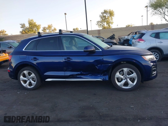 2021 Audi Q5 Premium Plus with VIN WA1BAAFY5M2015445, listed as a IAAI auction lot 42648905 with 41,312 mi miles and . Bid and sale history available at DreamBid. Image 13.