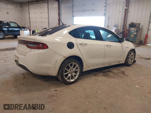 2013 Dodge Dart SXT with VIN 1C3CDFBA5DD220893, listed as a IAAI auction lot 41506019 with 170,912 mi miles. Bid and sale history available at carsss.com. Image 4.