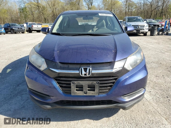 2016 Honda HR-V LX with VIN 3CZRU6H34GM722537, listed as a Copart auction lot 54410055 with 60,743 mi miles and Salvage Title. Bid and sale history available at carsss.com. Image 5.