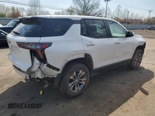 2025 Chevrolet Equinox FWD LT with VIN 3GNAXHEGXSL220604, listed as a Copart auction lot 54407375 with 6,306 mi miles and Clean Title. Bid and sale history available at DreamBid. Image 3.