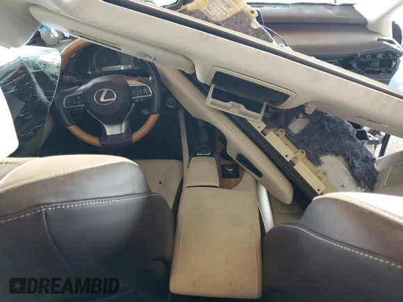 2018 Lexus RX with VIN JTJGZKCA9J2002823, listed as a Copart auction lot 44383845 with 0 mi miles and Salvage Title. Bid and sale history available at carsss.com. Image 8.