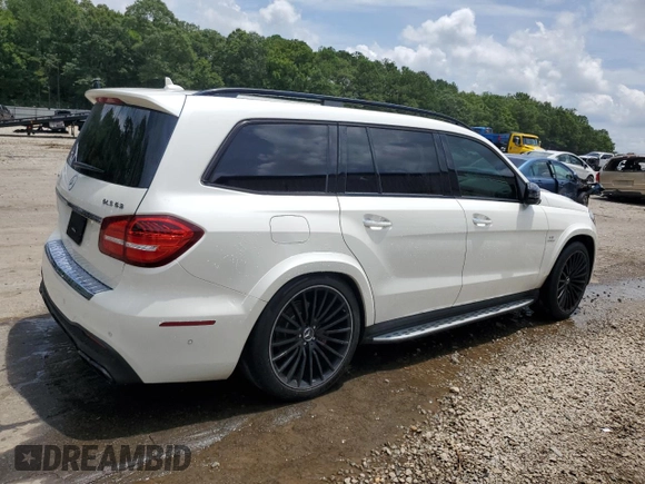 2018 Mercedes-Benz GLS with VIN 4JGDF7FE0JB109409, listed as a Copart auction lot 63610364 with 108,787 mi miles and Salvage Title. Bid and sale history available at carsss.com. Image 3.