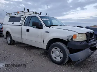 2007 Ford F-150 XL with VIN 1FTRF12W67KD15350, listed as a Copart auction lot 84748464 with 217,276 mi miles and Salvage Title. Bid and sale history available at carsss.com. Image 4.