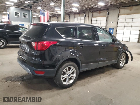 2019 Ford Escape SE with VIN 1FMCU0GD2KUA71475, listed as a Copart auction lot 50987935 with 36,663 mi miles and Salvage Title. Bid and sale history available at carsss.com. Image 3.