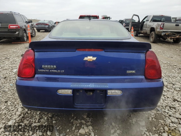 2007 Chevrolet Monte Carlo LT with VIN 2G1WK15K979370926, listed as a Copart auction lot 84614024 with 130,684 mi miles and Clean Title. Bid and sale history available at carsss.com. Image 6.