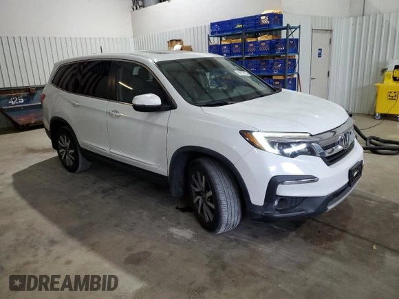 2020 Honda Pilot EX-L with VIN 5FNYF5H58LB020257, listed as a Copart auction lot 50732765 with 50,741 mi miles and Salvage Title. Bid and sale history available at carsss.com. Image 4.