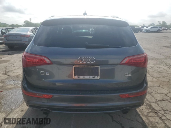 2012 Audi Q5 Premium Plus with VIN WA1DKAFP4CA099422, listed as a Copart auction lot 61192635 with 163,736 mi miles and Clean title. Bid and sale history available at DreamBid. Image 6.