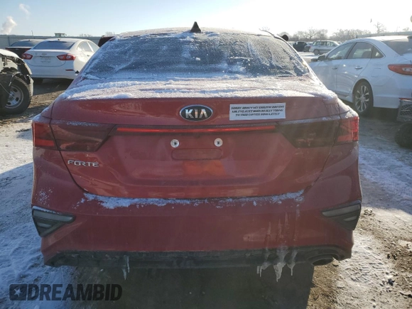 2021 Kia Forte FE with VIN 3KPF24AD4ME386979, listed as a Copart auction lot 45186315 with 49,224 mi miles and Salvage Title. Bid and sale history available at carsss.com. Image 6.