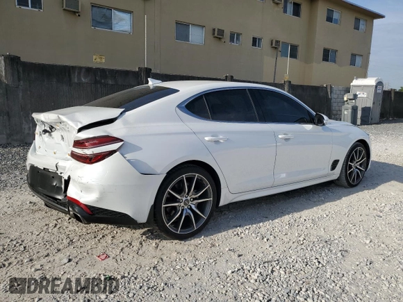 2023 Genesis G70 2.0T z VIN KMTG34TA0PU134125, wystawiony jako Copart lot #52253545 z przebiegiem 11 077 mil mil oraz Szkoda całkowita • Salvage title. Historia ofert i sprzedaży dostępna na DreamBid. Obrazek 3.