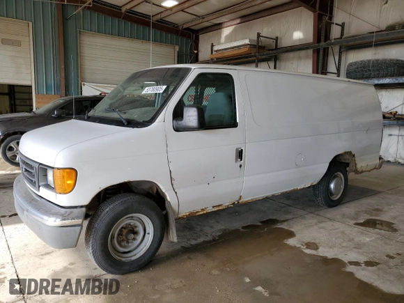 2005 Ford Econoline Cargo z VIN 1FTNS24LX5HA07675, wystawiony jako Copart lot #53780905 z przebiegiem 503 969 mil mil oraz Czysty tytuł • Clean title. Historia ofert i sprzedaży dostępna na DreamBid. Obrazek 1.