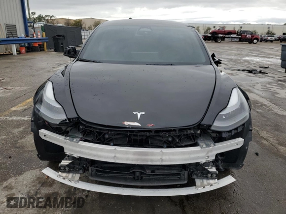 2022 Tesla Model 3 with VIN 5YJ3E1EA0NF186296, listed as a Copart auction lot 45711405 with 75,653 mi miles and Salvage Title. Bid and sale history available at DreamBid. Image 5.