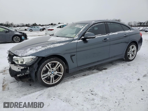 2016 BMW 4 Series 428i xDrive with VIN WBA4C9C59GG141121, listed as a Copart auction lot 45230225 with 103,576 mi miles and Salvage Title. Bid and sale history available at DreamBid. Image 1.