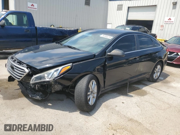 2016 Hyundai Sonata SE with VIN 5NPE24AF9GH306962, listed as a Copart auction lot 54345215 with 105,936 mi miles and Salvage Title. Bid and sale history available at DreamBid. Image 1.