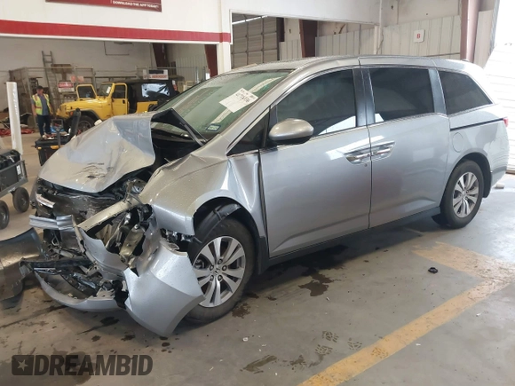 2017 Honda Odyssey EX-L with VIN 5FNRL5H61HB022588, listed as a IAAI auction lot 41716336 with 34,079 mi miles and . Bid and sale history available at DreamBid. Image 17.