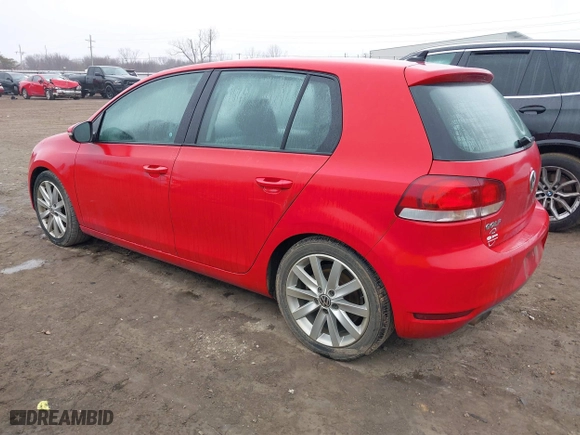 2011 Volkswagen Golf TDI with VIN WVWDM7AJ4BW205021, listed as a IAAI auction lot 41481686 with 115,423 mi miles. Bid and sale history available at carsss.com. Image 3.