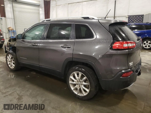 2014 Jeep Cherokee Limited with VIN 1C4PJLDS9EW241374, listed as a Copart auction lot 61048025 with 77,697 mi miles and Salvage title. Bid and sale history available at DreamBid. Image 2.