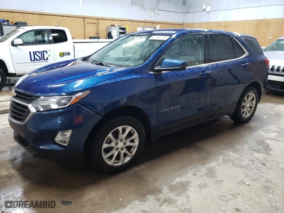 2020 Chevrolet Equinox LT with VIN 3GNAXTEV7LL166763, listed as a Copart auction lot 47749155 with 105,546 mi miles and Salvage Title. Bid and sale history available at carsss.com. Image 1.