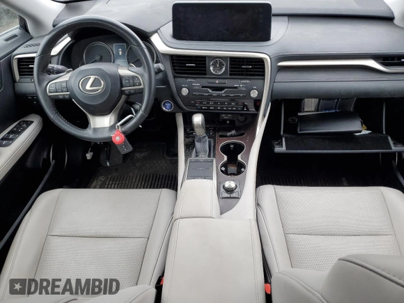 2020 Lexus RX 450h с VIN 2T2HGMDAXLC045607, выставлен на аукционе Copart как лот 72769534 с пробегом 33 321 миль миль и Списание • Salvage title. История ставок и продаж доступна на DreamBid. Изображение 8.