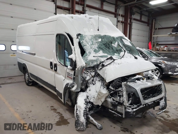 2021 Ram ProMaster Cargo with VIN 3C6MRVJG6ME577233, listed as a IAAI auction lot 41360201 with Not Provided miles. Bid and sale history available at carsss.com. Image 1.