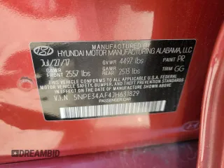 2018 Hyundai Sonata Sport with VIN 5NPE34AF4JH631829, listed as a Copart auction lot 51757045 with 178,596 mi miles and Salvage Title. Bid and sale history available at carsss.com. Image 12.