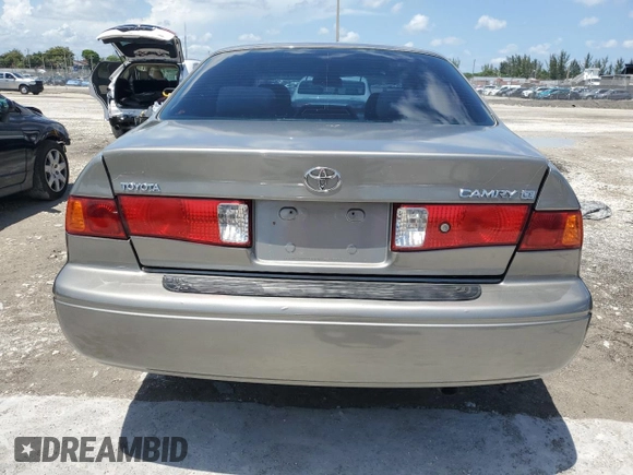 2001 Toyota Camry CE with VIN 4T1BG22K11U106302, listed as a Copart auction lot 55986065 with 151,932 mi miles and Salvage Title. Bid and sale history available at DreamBid. Image 6.