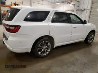 2019 Dodge Durango GT Plus with VIN 1C4RDJDG7KC634237, listed as a Copart auction lot 59366285 with 139,056 mi miles and Salvage title. Bid and sale history available at DreamBid. Image 3.