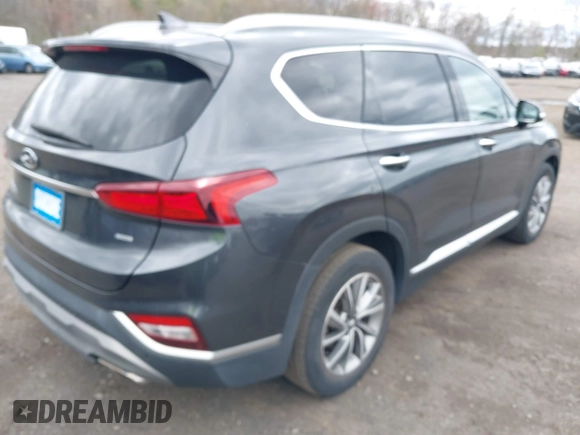 2020 Hyundai Santa Fe SEL with VIN 5NMS3CADXLH247789, listed as a IAAI auction lot 42048642 with 40,483 mi miles. Bid and sale history available at carsss.com. Image 6.