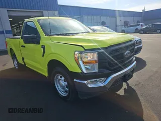 2022 Ford F-150 XL with VIN 1FTMF1CB8NKE05036, listed as a IAAI auction lot 42132424 with 1,405 mi miles. Bid and sale history available at carsss.com. Image 1.