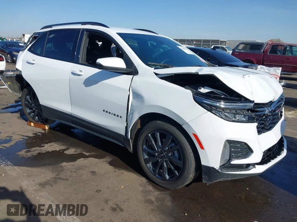 2023 Chevrolet Equinox RS with VIN 3GNAXMEG0PS137169, listed as a IAAI auction lot 41188861 with 41,178 mi miles. Bid and sale history available at carsss.com. Image 1.