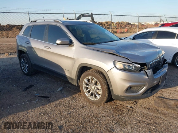 2019 Jeep Cherokee Latitude Plus with VIN 1C4PJLLB7KD128600, listed as a IAAI auction lot 41762380 with 44,740 mi miles. Bid and sale history available at carsss.com. Image 1.