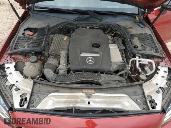 2018 Mercedes-Benz C 300 with VIN WDDWK4JB7JF714207, listed as a Copart auction lot 55471905 with 34,716 mi miles and Salvage title. Bid and sale history available at DreamBid. Image 11.