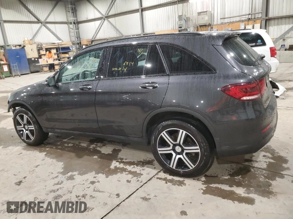 2021 Mercedes-Benz GLC with VIN W1N0G8EB3MV320970, listed as a Copart auction lot 82190584 with 21,520 mi miles and Salvage Title. Bid and sale history available at carsss.com. Image 2.