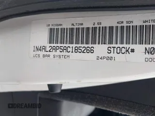 2010 Nissan Altima 2.5 S with VIN 1N4AL2AP5AC185266, listed as a IAAI auction lot 41938243 with 52,453 mi miles. Bid and sale history available at carsss.com. Image 9.