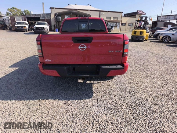 2022 Nissan Frontier SV with VIN 1N6ED1FK3NN660596, listed as a Copart auction lot 41824205 with 33,214 mi miles and Salvage Title. Bid and sale history available at carsss.com. Image 6.