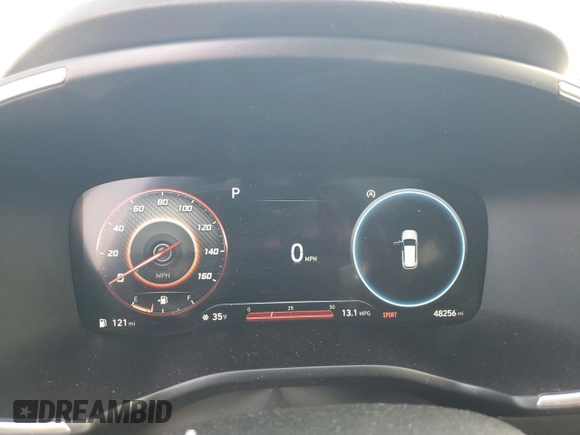 2022 Hyundai Santa Fe Limited with VIN 5NMS44AL5NH418106, listed as a Copart auction lot 88693165 with 48,256 mi miles and Salvage Title. Bid and sale history available at carsss.com. Image 9.