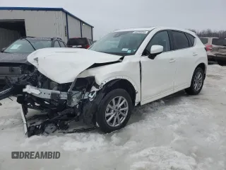 2024 Mazda CX-5 2.5 S Preferred Package with VIN JM3KFBCMXR0399019, listed as a Copart auction lot 46086955 with 8,673 mi miles and Salvage Title. Bid and sale history available at carsss.com. Image 1.