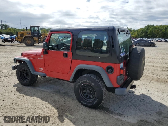 2005 Jeep Wrangler Sport with VIN 1J4FA49S55P372302, listed as a Copart auction lot 71910584 with 116,099 mi miles and Clean Title. Bid and sale history available at carsss.com. Image 2.