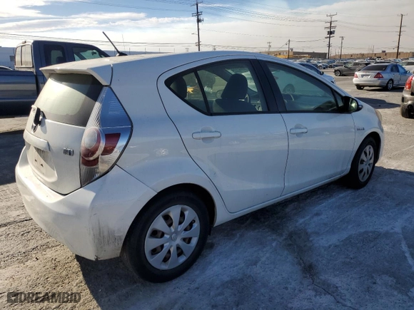 2013 Toyota Prius c One with VIN JTDKDTB34D1542840, listed as a Copart auction lot 87762425 with 0 mi miles and Clean Title. Bid and sale history available at carsss.com. Image 3.