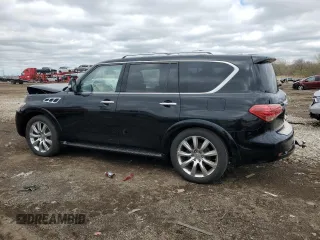 2012 Infiniti QX56 7-passenger z VIN JN8AZ2NE5C9021621, wystawiony jako Copart lot #53484825 z przebiegiem 139 453 mil mil oraz Szkoda całkowita • Salvage title. Historia ofert i sprzedaży dostępna na DreamBid. Obrazek 2.