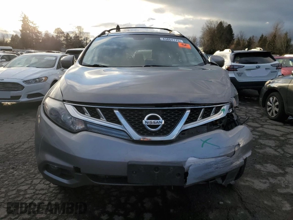 2012 Nissan Murano S with VIN JN8AZ1MWXCW203434, listed as a Copart auction lot 45884175 with 61,652 mi miles and Salvage Title. Bid and sale history available at DreamBid. Image 5.