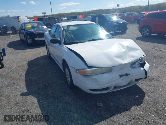 2004 Oldsmobile Alero GL1 with VIN 1G3NL52E54C130699, listed as a IAAI auction lot 41989433 with 250,670 mi miles and . Bid and sale history available at DreamBid. Image 1.