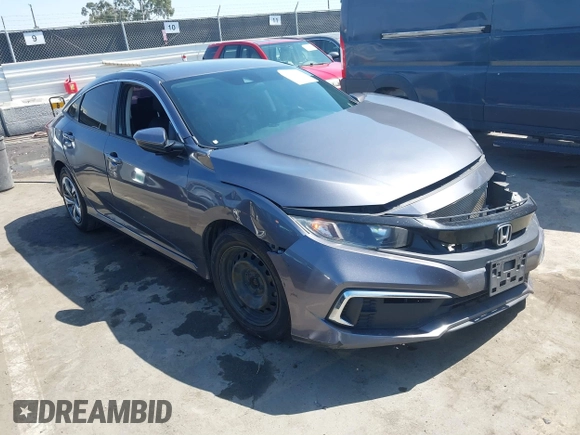 2020 Honda Civic LX with VIN 2HGFC2F67LH551651, listed as a IAAI auction lot 41861966 with 205,619 mi miles and . Bid and sale history available at DreamBid. Image 1.
