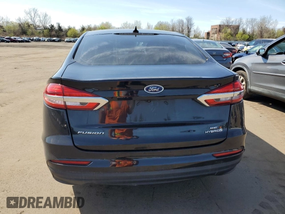 2019 Ford Fusion SE with VIN 3FA6P0LUXKR274464, listed as a Copart auction lot 54185115 with Not Provided miles and Salvage Title. Bid and sale history available at DreamBid. Image 6.
