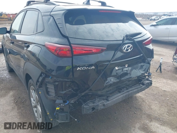 2022 Hyundai Kona SEL with VIN KM8K32AB8NU926993, listed as a IAAI auction lot 41705741 with 34,600 mi miles. Bid and sale history available at carsss.com. Image 6.