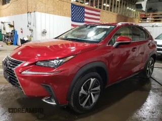 2021 Lexus NX 300h with VIN JTJGJRDZ3M2166206, listed as a Copart auction lot 51825955 with 11,399 mi miles and Salvage Title. Bid and sale history available at DreamBid. Image 1.